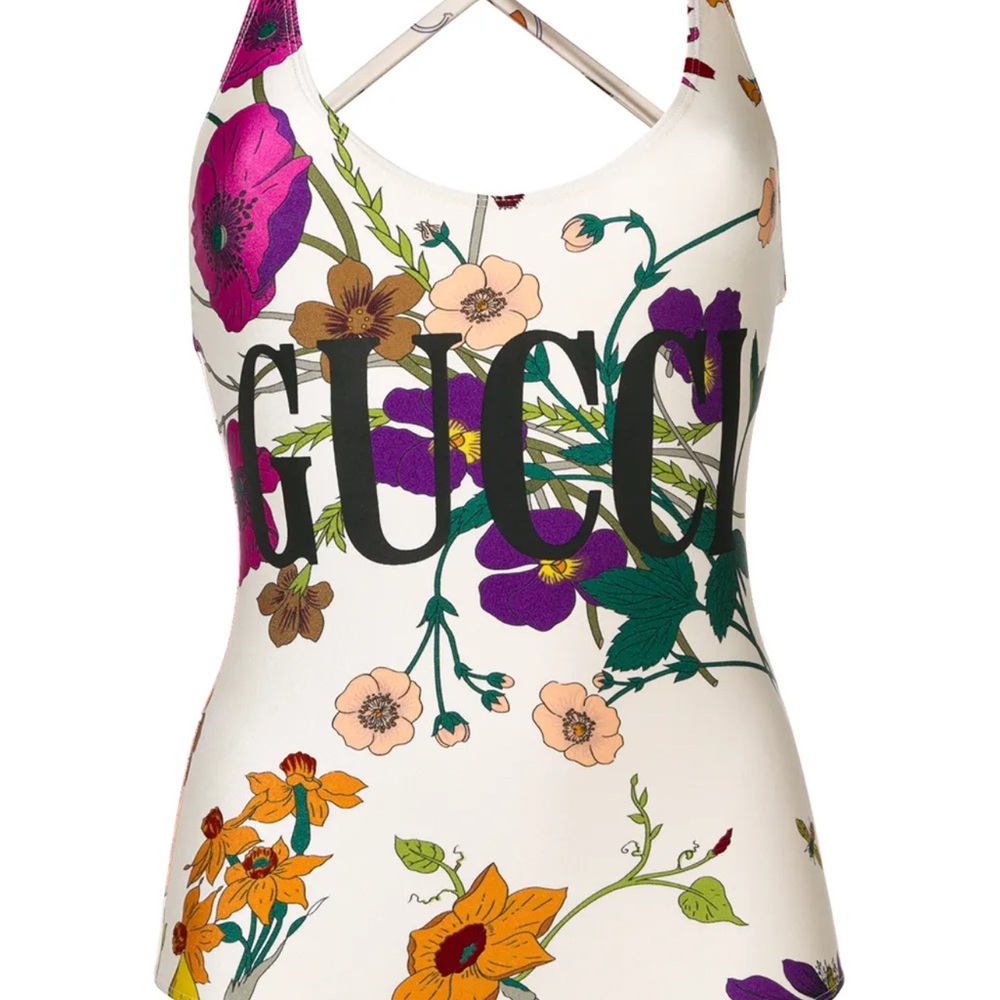 Gucci Floral Print Swimsuit